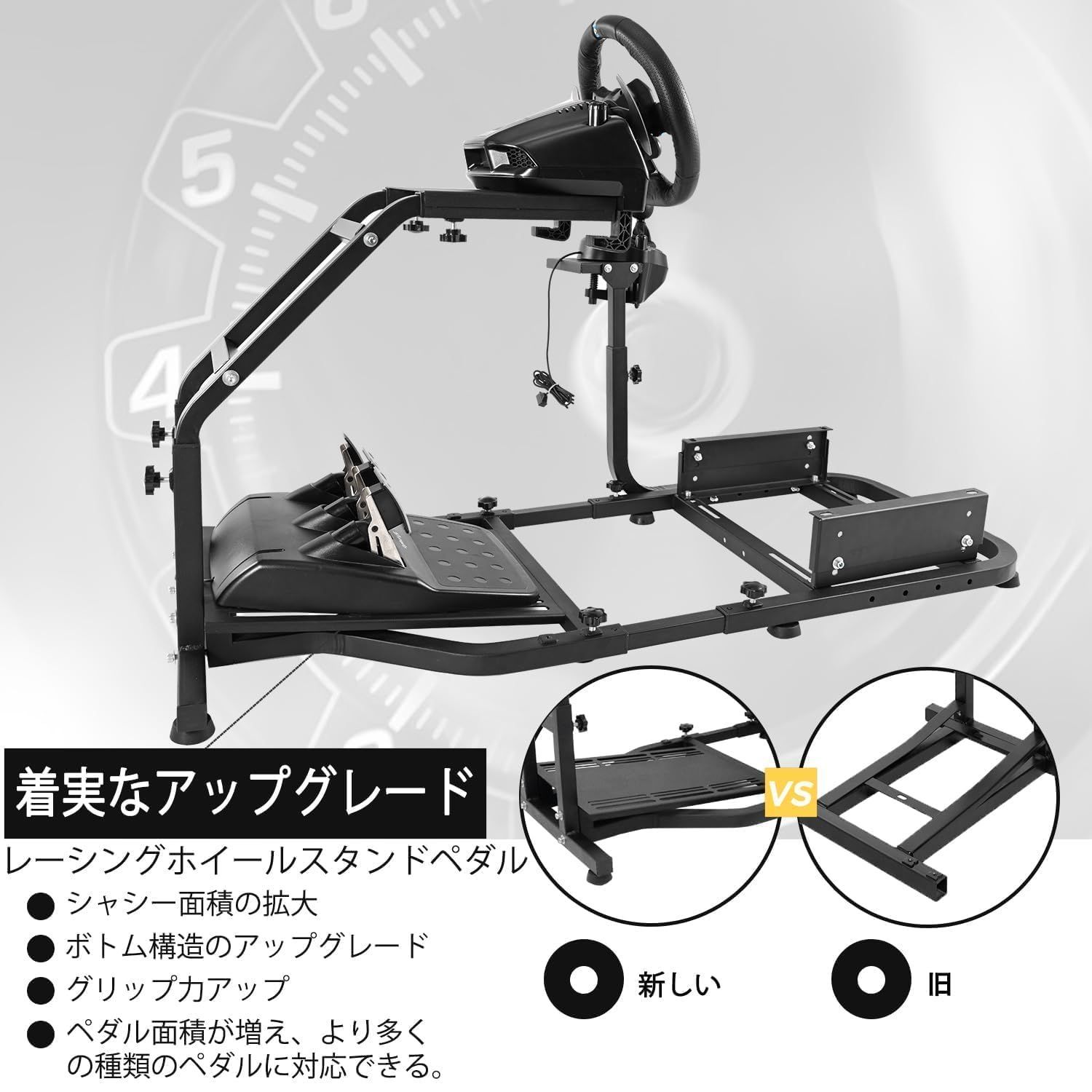 なレーシングフリースタンディングコンパクトG29スタンドプロフェッショナルスタンディングステアリングホイールスタンド ホイール