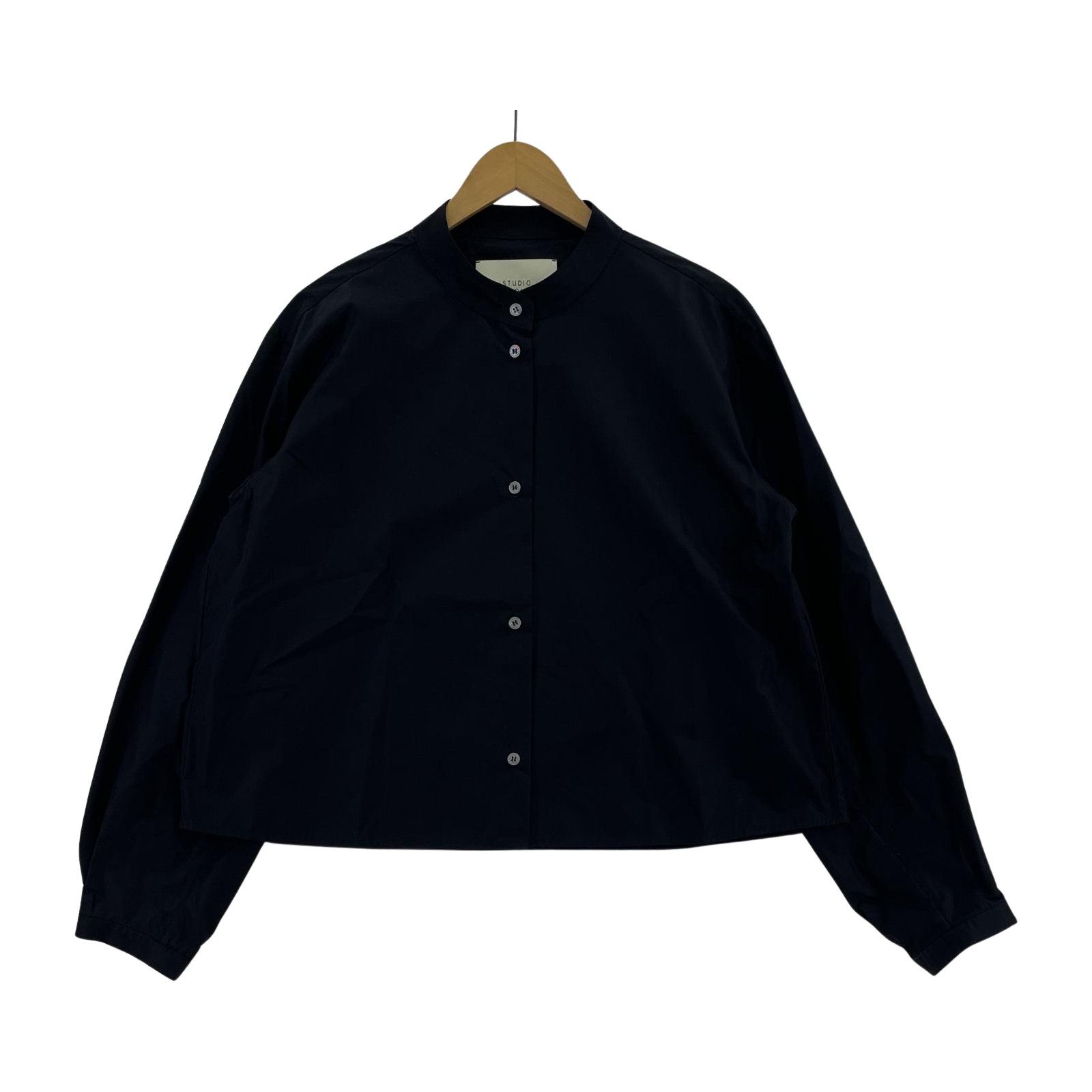 STUDIO NICHOLSON スタンド LSシャツ 0 ネイビー