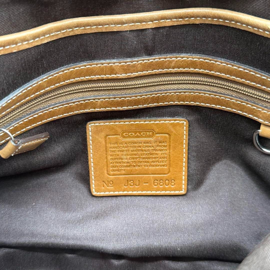 美品】COACH SOHO マイクロシグネチャー ハンドバッグ フラップ