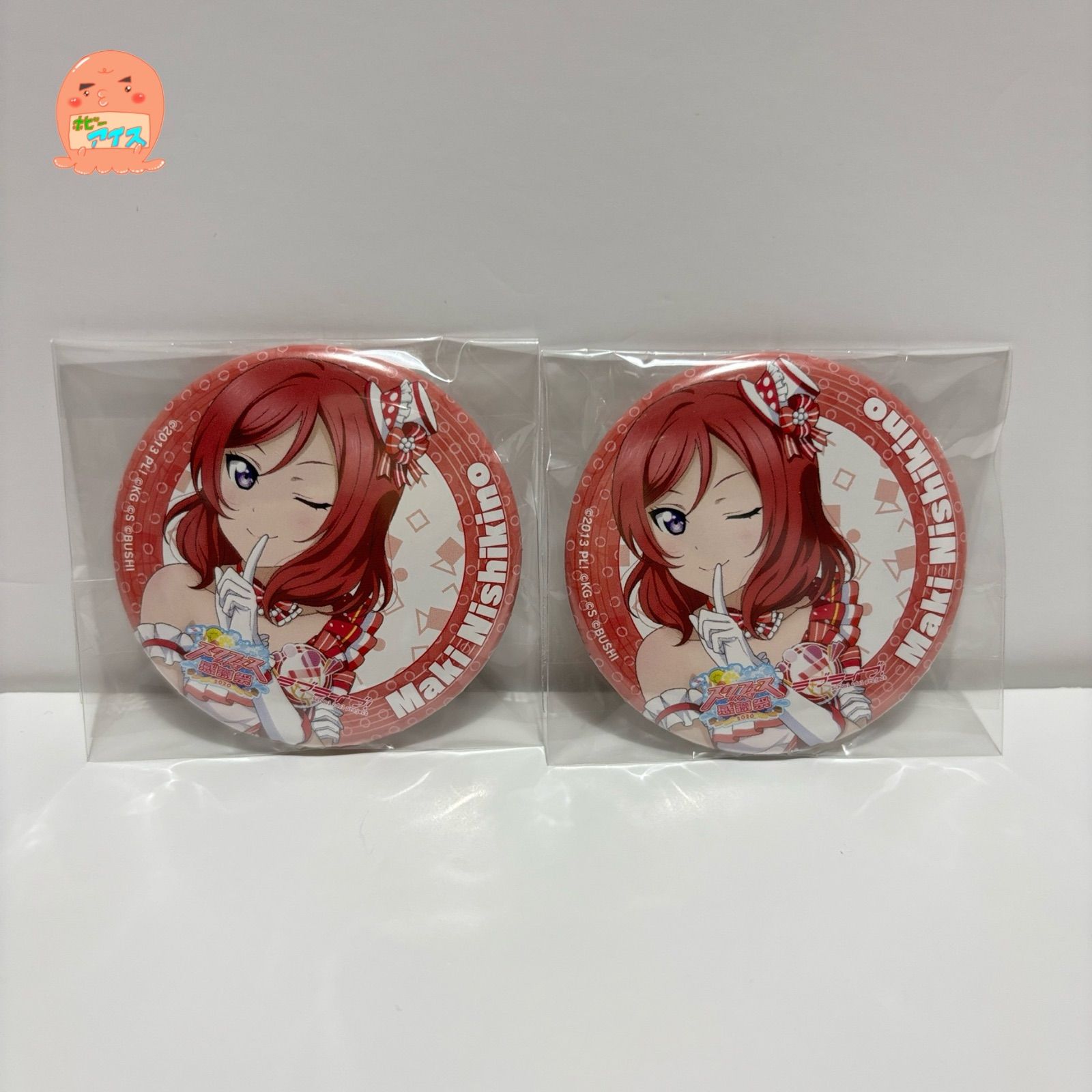 ラブライブ μ's 西木野真姫 スクエア 缶バッジ ラブライブ！ トレーディングちびキャラスクエア缶バッジ / 西
