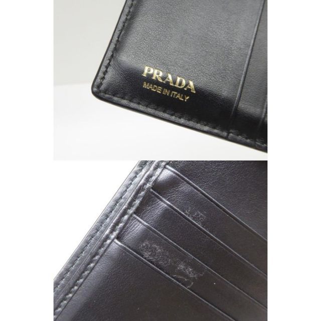 PRADA プラダ サフィアーノ トライアングル 二つ折り財布