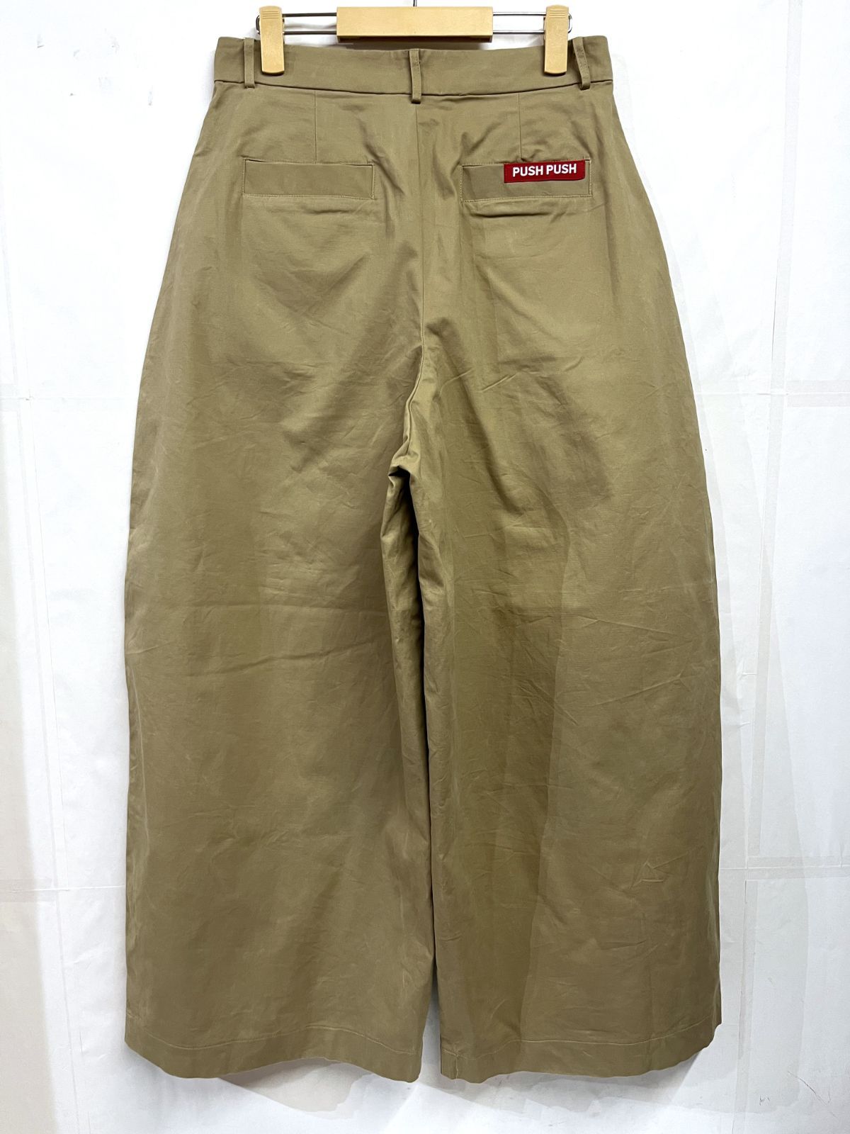 PUSH PUSH｜プッシュプッシュ KHAKI PANTS ベージュ ワイド チノパンツ