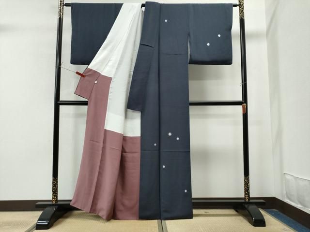 平和屋着物○訪問着 舞花文 正絹 逸品 CAAU1905yc