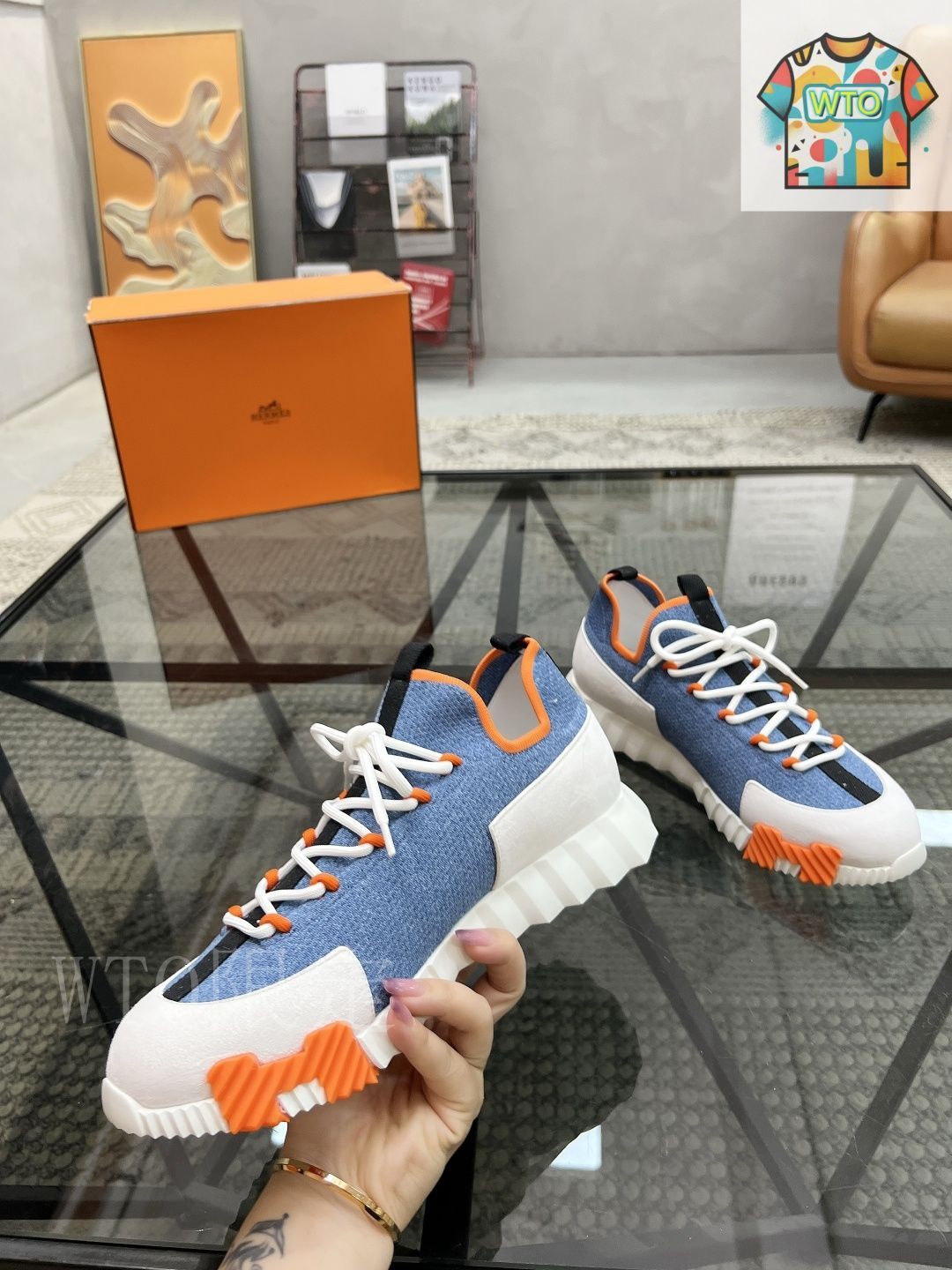 HERMES エルメス Bouncing スニーカー05-1 - メルカリ