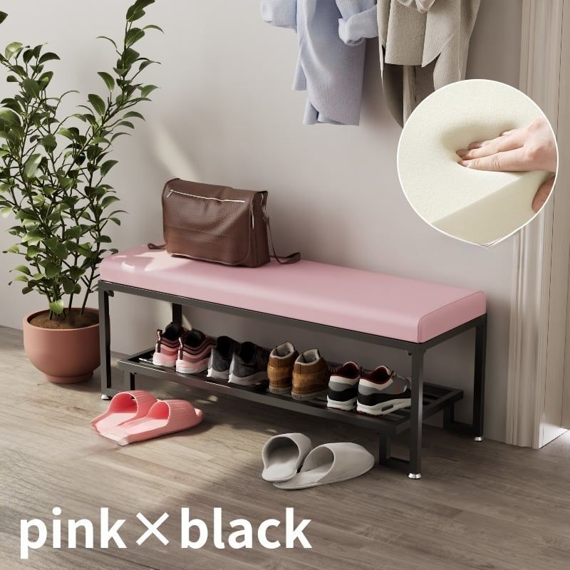 35×100×48CM 靴交換スツール、座れる靴キャビネット、多機能収納