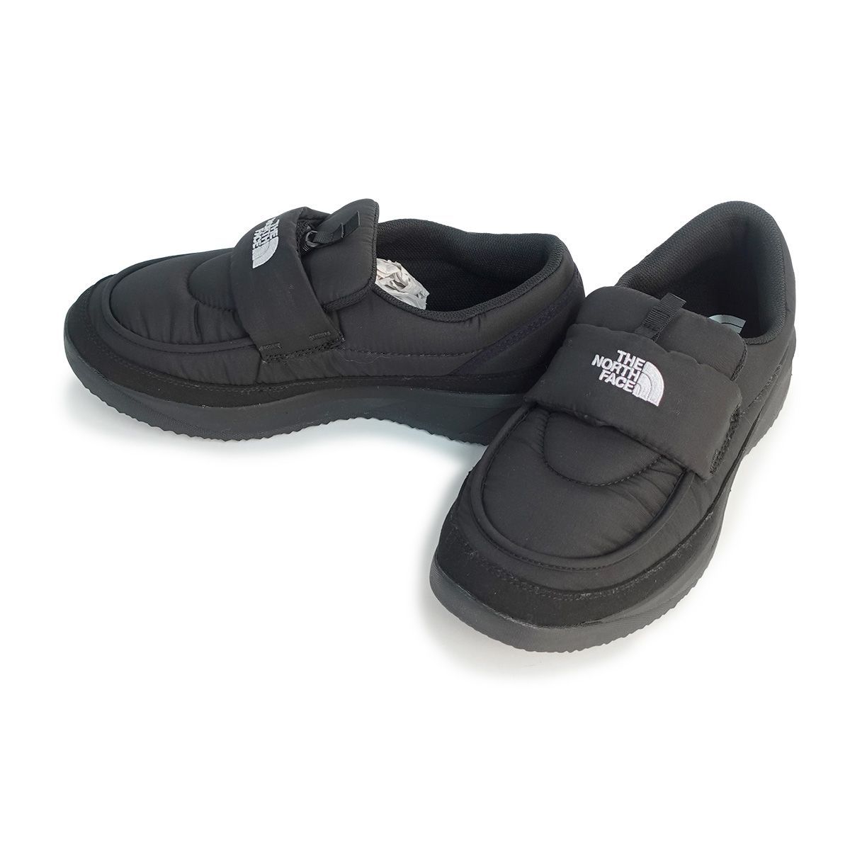 ザ ノースフェイス THE NORTH FACE スニーカー メンズ レディース ヌプシ ローファー NF 52575 KK TNFブラック×TNFブラック 黒 防寒