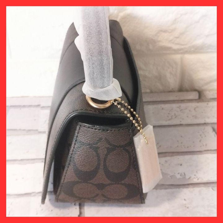 新品未使用】COACH ライサ トップ ハンドル・シグネチャー キャンバス  