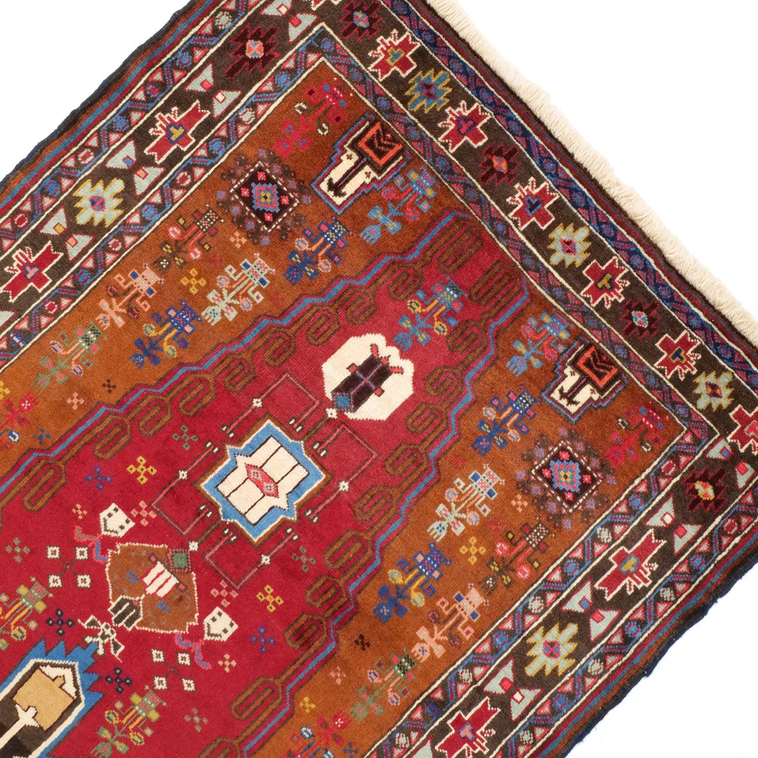 ザーボル 1970年代 2930×1350mm セミアンティーク メダリオン 手織り - carpet-アンティークペルシャ絨毯 ヴィンテージラグ専門店 MARWIL-DEMENAGEMENTS_CH