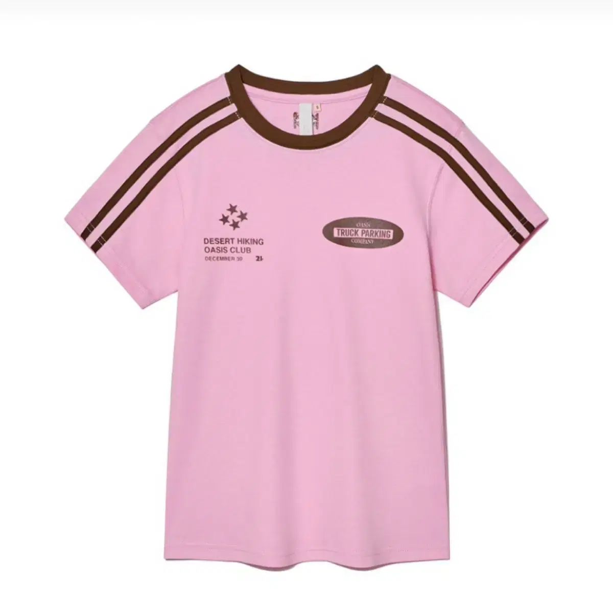 ワイズ ピンク 21SS グラフィックプリントシアーフットボールTシャツ 標準 kijun オアシス フットボール t シャツ ピンク 半袖Tシャツ