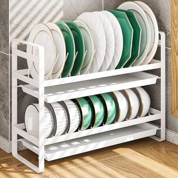 水切りかご スリム バスケット 水切りラック カトラリーポケット付き トレー付き 食器 水切りラック 乾燥 キッチン収納 ディッシュラック 茶碗 スタンド 大皿立て 鍋蓋スタンド 箸立て付き 