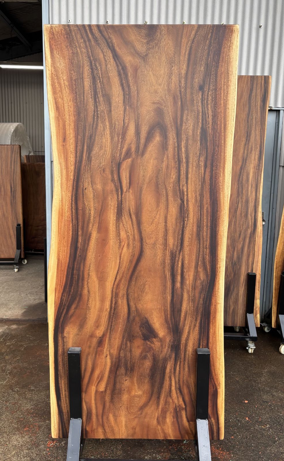 モンキーポッド　一枚板長さ188cm　センターテーブル　ダイニングテーブル モンキーポッド 一枚板無垢 乾燥材 長さ188cm×幅82cm×厚さ6cm