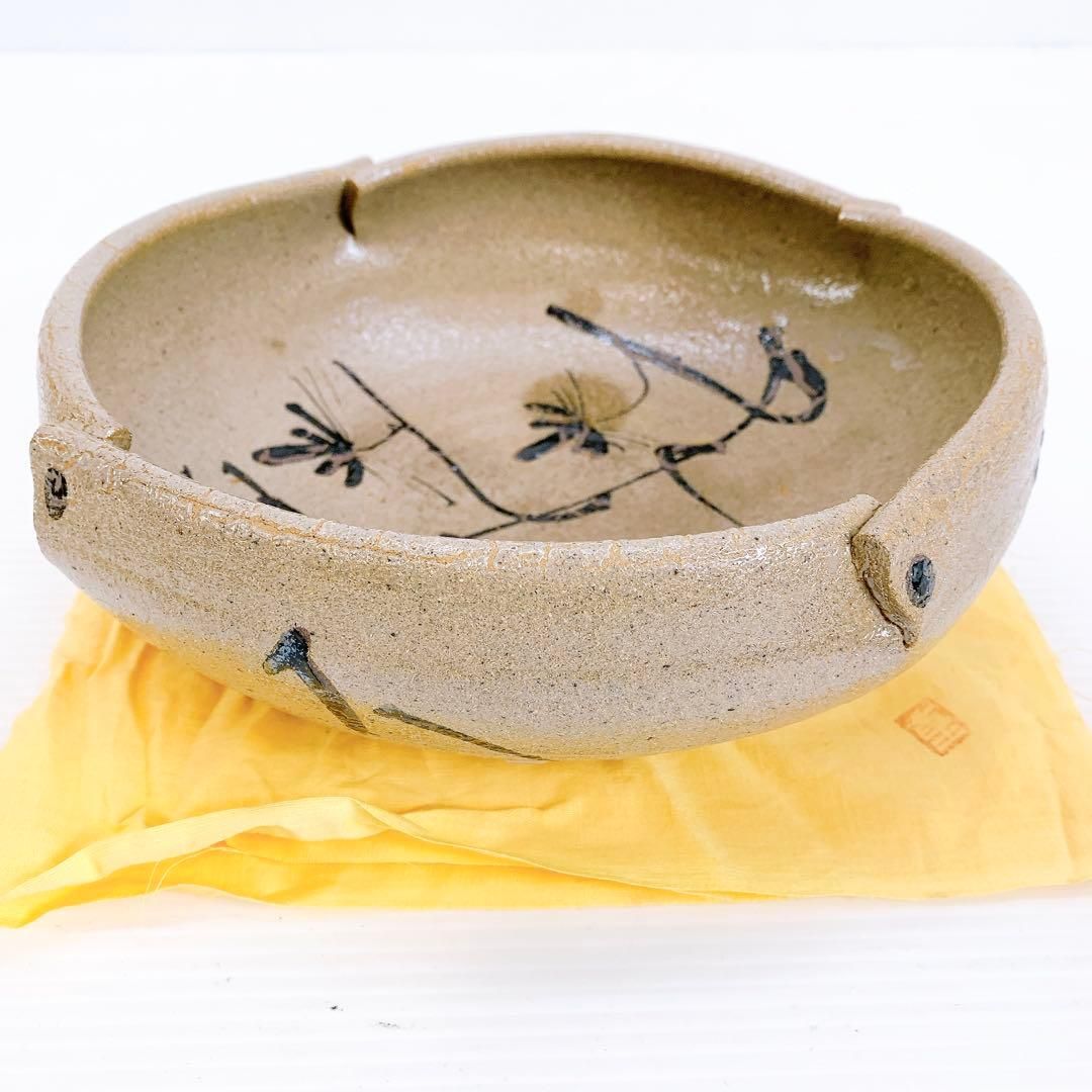 田中 佐次郎 作 唐津松文絵 大皿 共箱 山瀬窯 唐津 アンティーク 本物保証 WWW_IBETON_RU