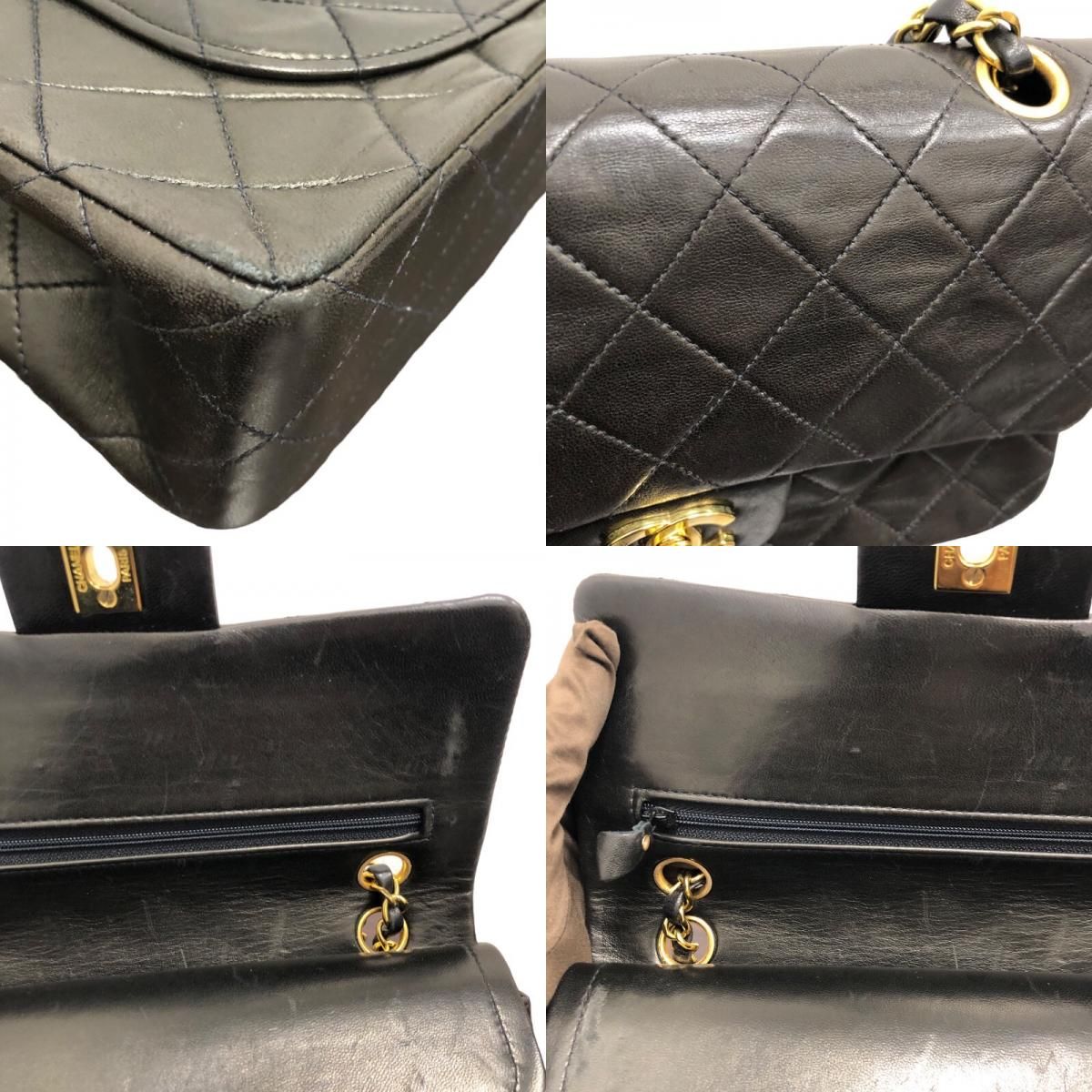 シャネル CHANEL マトラッセ23 A01113 3番台 ブラック ゴールド金具 ラムスキン レディース ショルダーバッグ