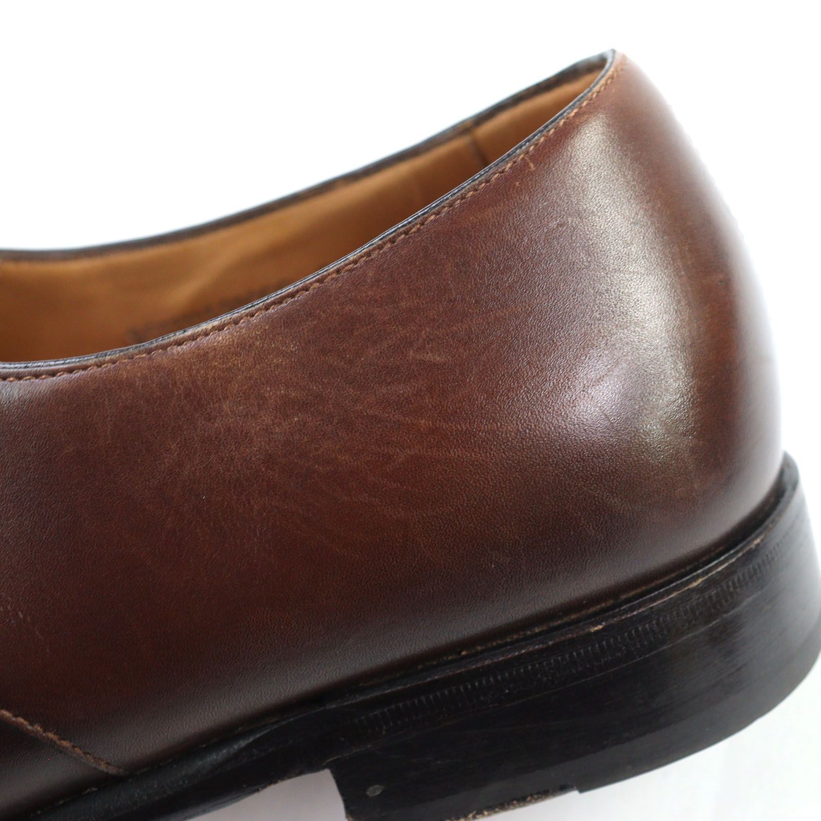 【美品】ラルフローレンブラウンレザーブーツ　イタリア製　最上位パープルレーベル 洗練されたオトナに相応しい ラルフローレン最上位コレクション