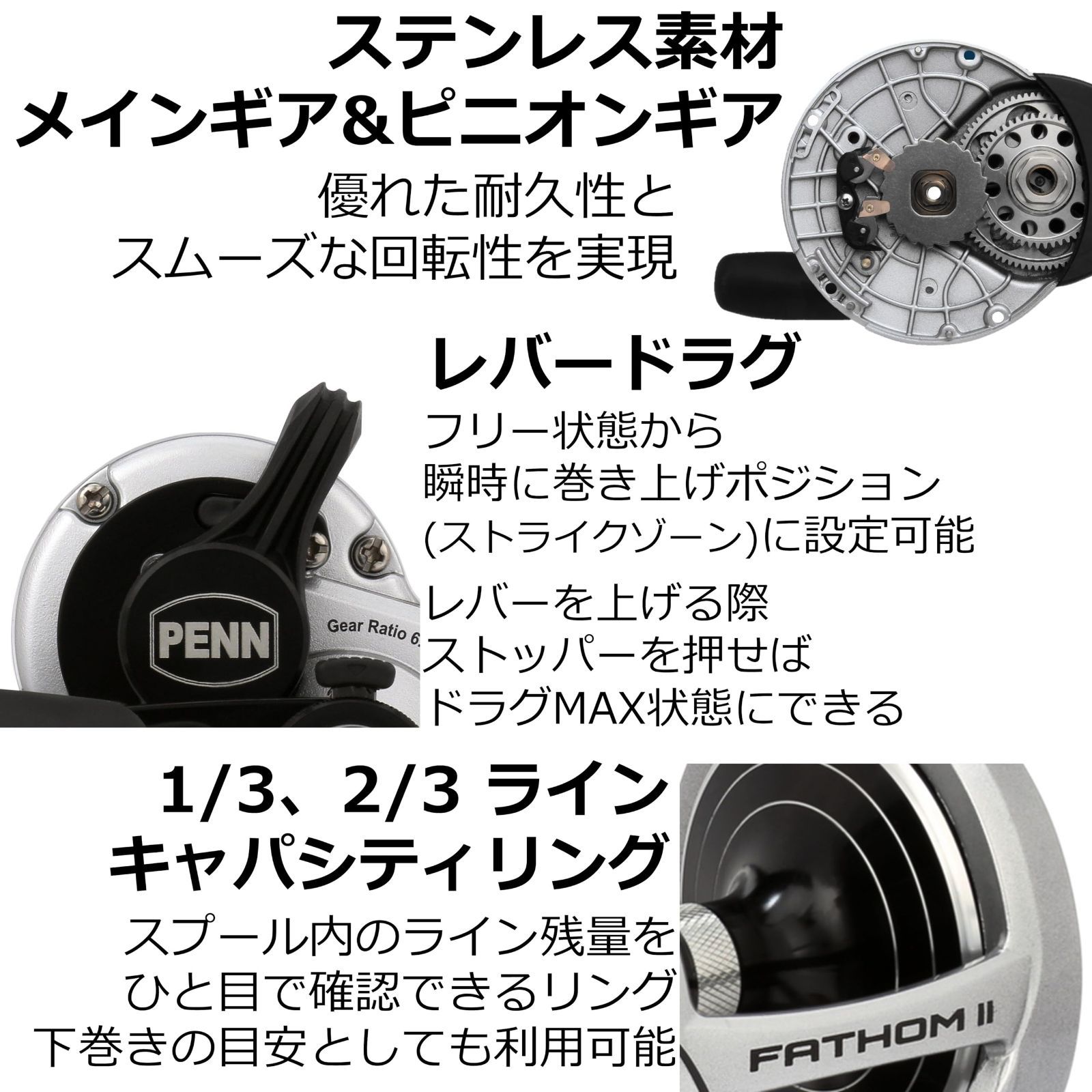 新着商品】オフショア 各種 2スピードモデル ジギングリール