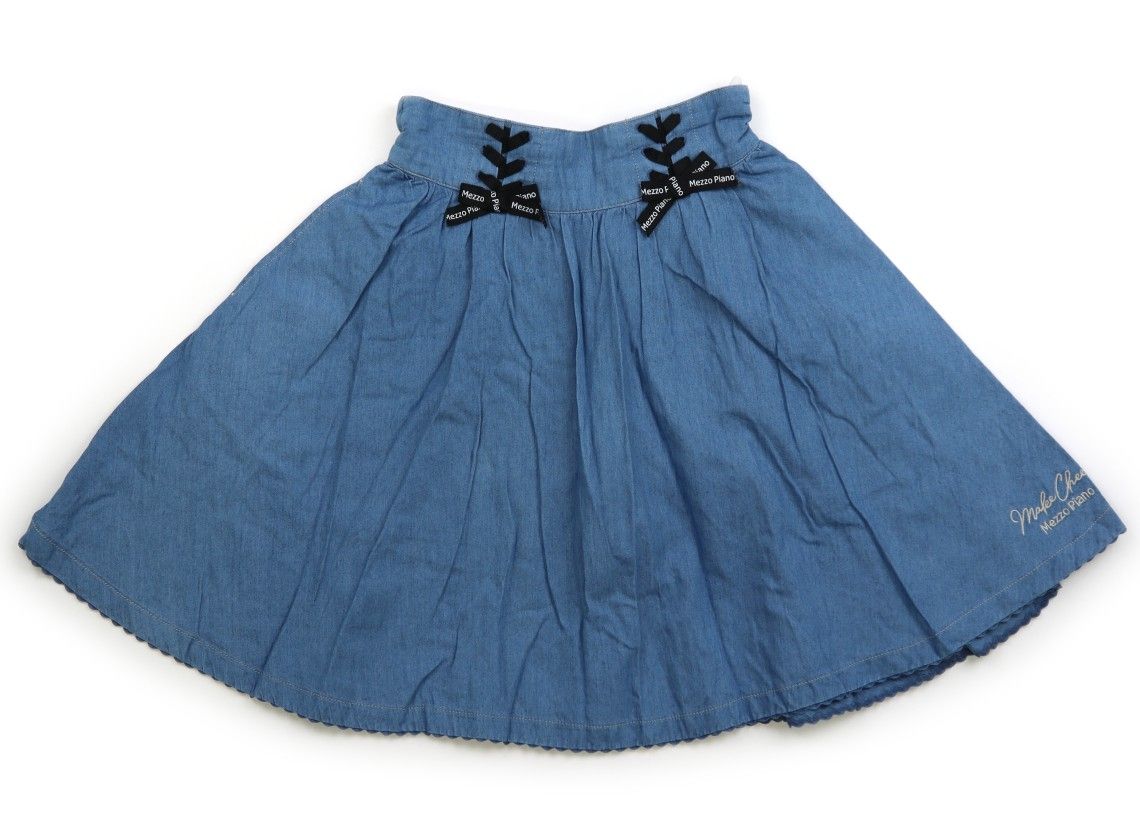 メゾピアノ♡リボン付きダブルジャケット&フリルスカート サイズ160 メゾピアノ♡リボン付きダブルジャケット&フリルスカート サイズ