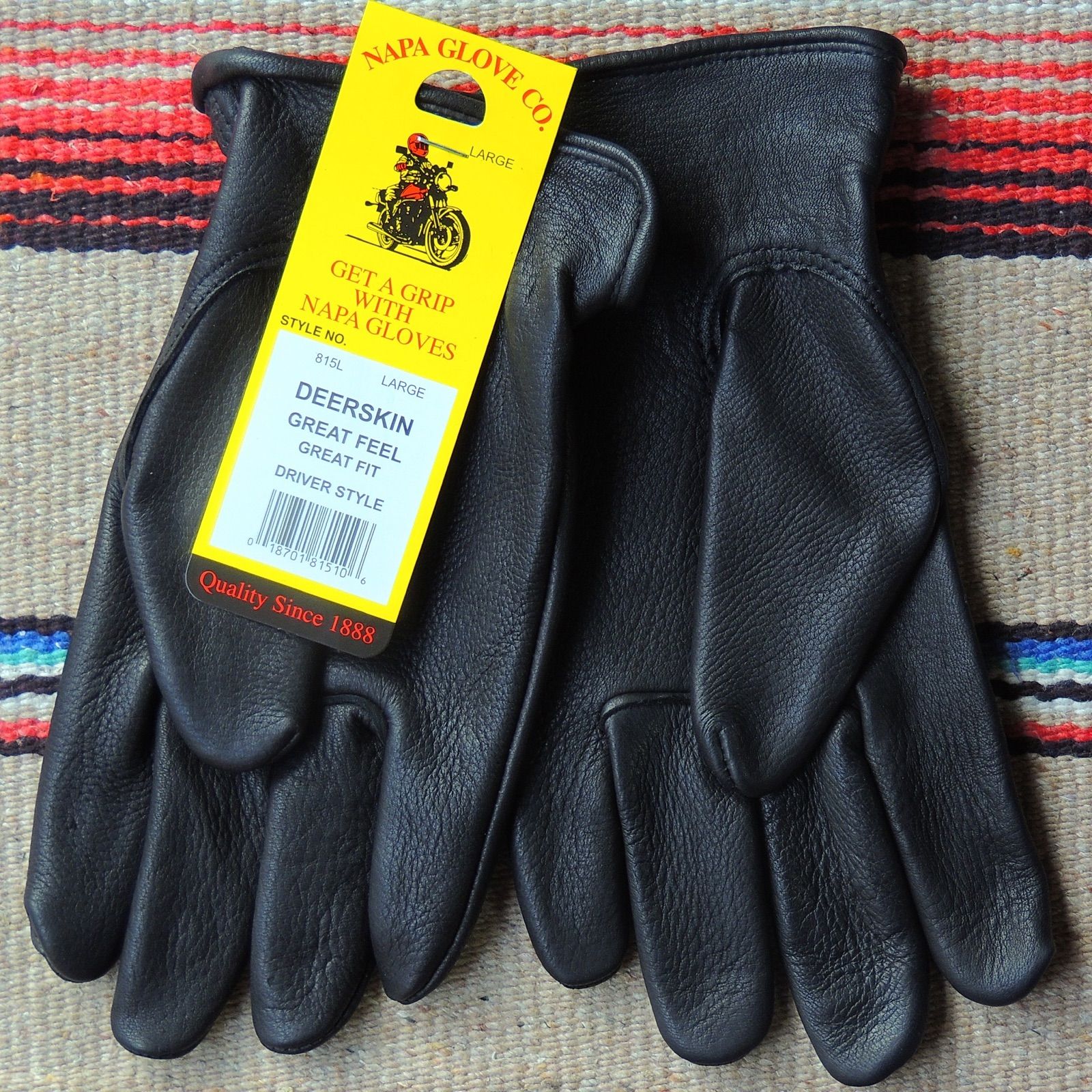 ナパ NAPA GLOVE ディアスキングローブ【ブラック】鹿革手袋