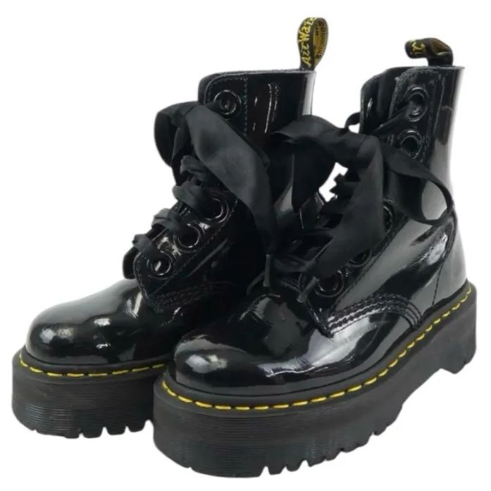Dr.Martens ドクターマーチン MOLLY ダブルソール6EYE BOOT UK6 25cm レザー