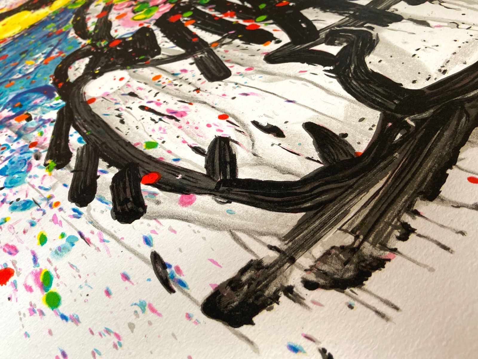 トムエバハート「Boom Shaka Laka Laka」リトグラフ作品保証書無 トム・エバハート 『Boom Shaka Laka Laka』 限定版リトグラフ 直筆