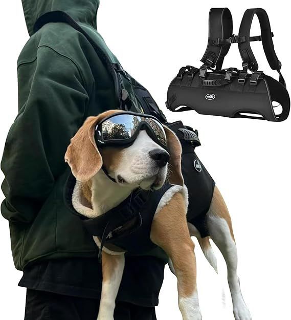 【在庫処分】Wakytu 犬用リフトハーネス ペットサポートu0026リハビリテーション スリングリフト 調節可能なパッド入り 通気性ストラップ 犬用リフトハーネス 障害者、安定性の低下 犬の散歩