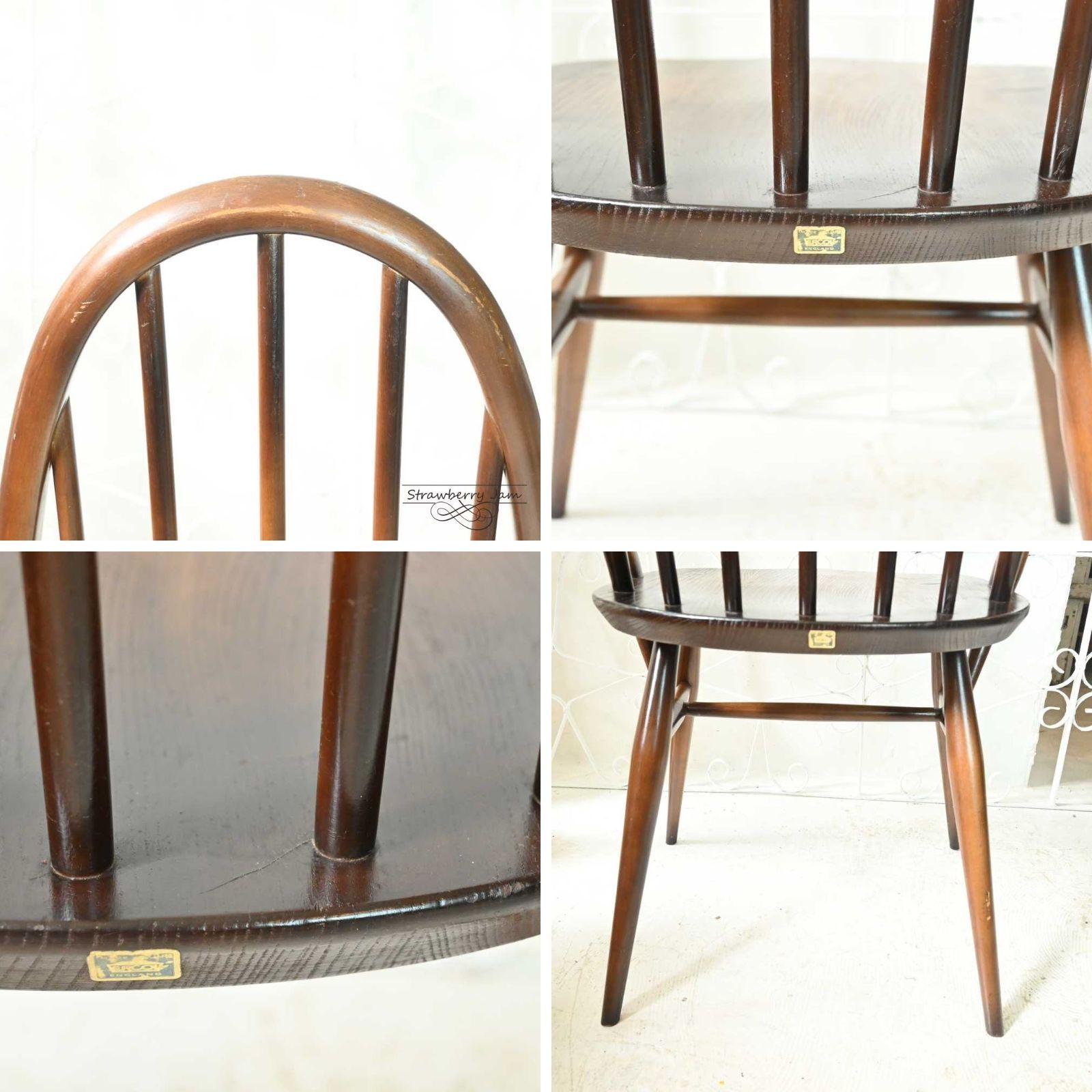 L3705-246 英国ヴィンテージ ERCOL クエーカーチェア アームチェア