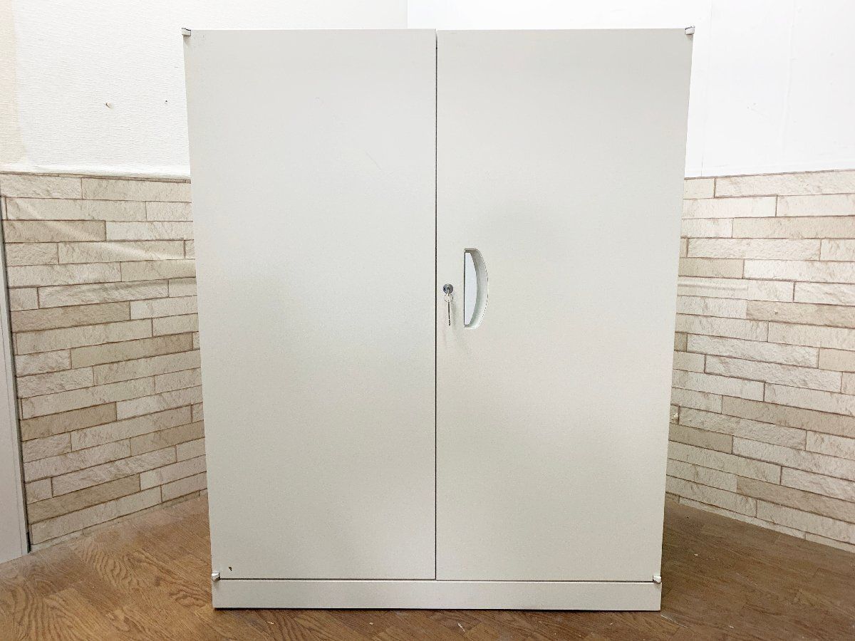 ◆生興 SEIKO 書庫 RW45-10H キャビネット オフィス 鍵付き 両開き 幅90cm スチール製 書類収納 家具 インテリア b 畑1060