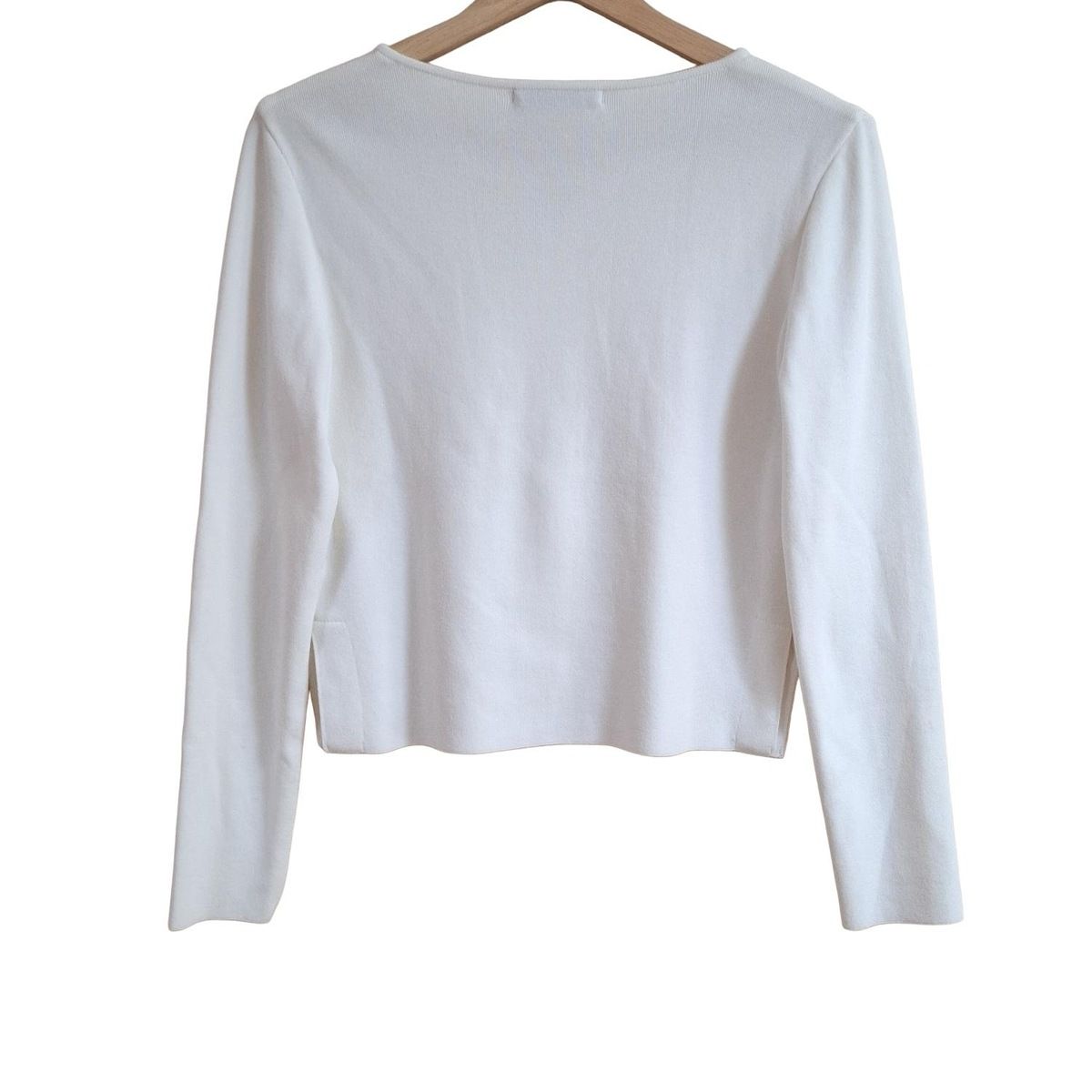 Rene ルネ カーディガン サイズ36 S レディース - 白 長袖|ジップアップ|パール