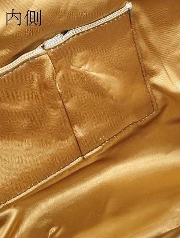 平和屋本店□和装小物 ビーズバッグ 和装バッグ 葉重ね がま口 持ち