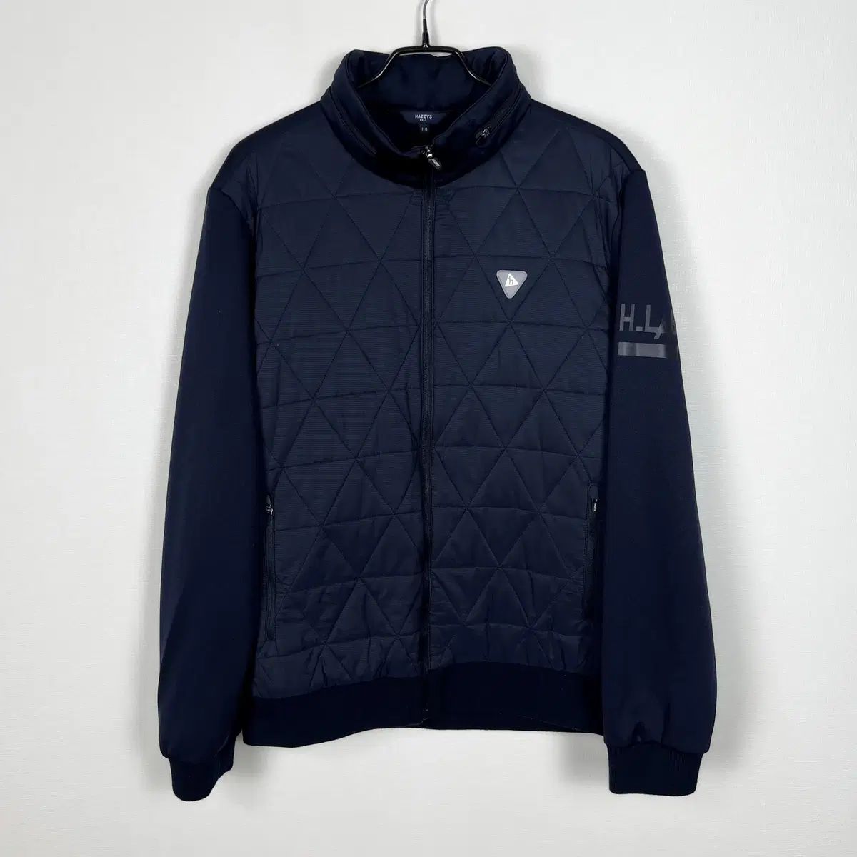 HAZZYS へジス ゴルフ|ブラッシュ加工 パディングカラー ジャケット アウター 男性 110 2XL |ラデン