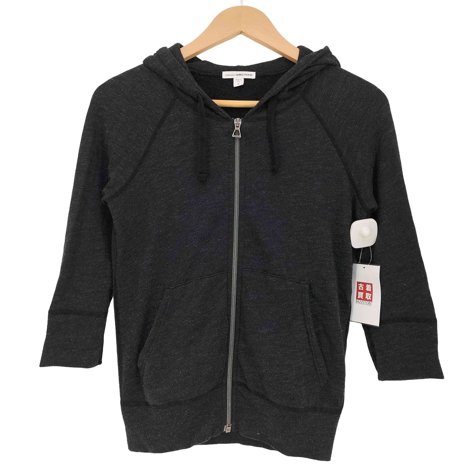 美品　JAMES PERSE パーカー JAMES PERSE ジェームスパース パーカー ジップアップパーカー