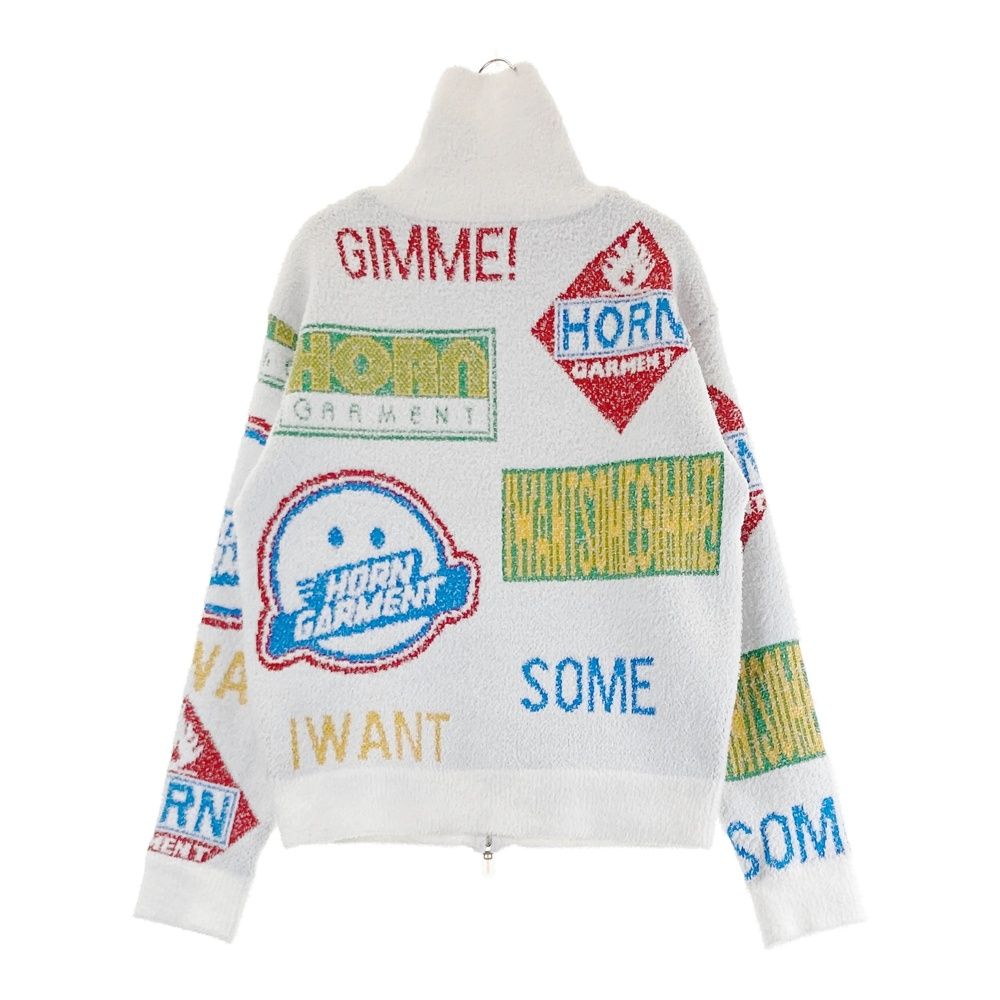 サイズ 38 HORN GMT ホーン ガーメント HCW-4C-AD09 裏地付きニットジップジャケット ホワイト系 240101515840 ゴルフウェア レディース ストスト