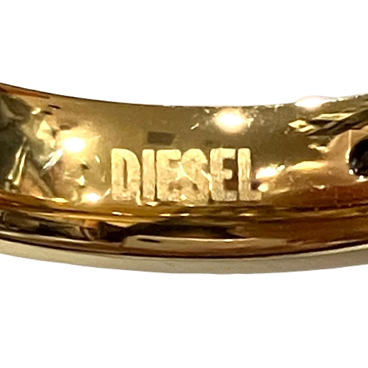 訳あり特価】DIESEL ディーゼル リング サクセスフルロゴ ゴールド FOR 