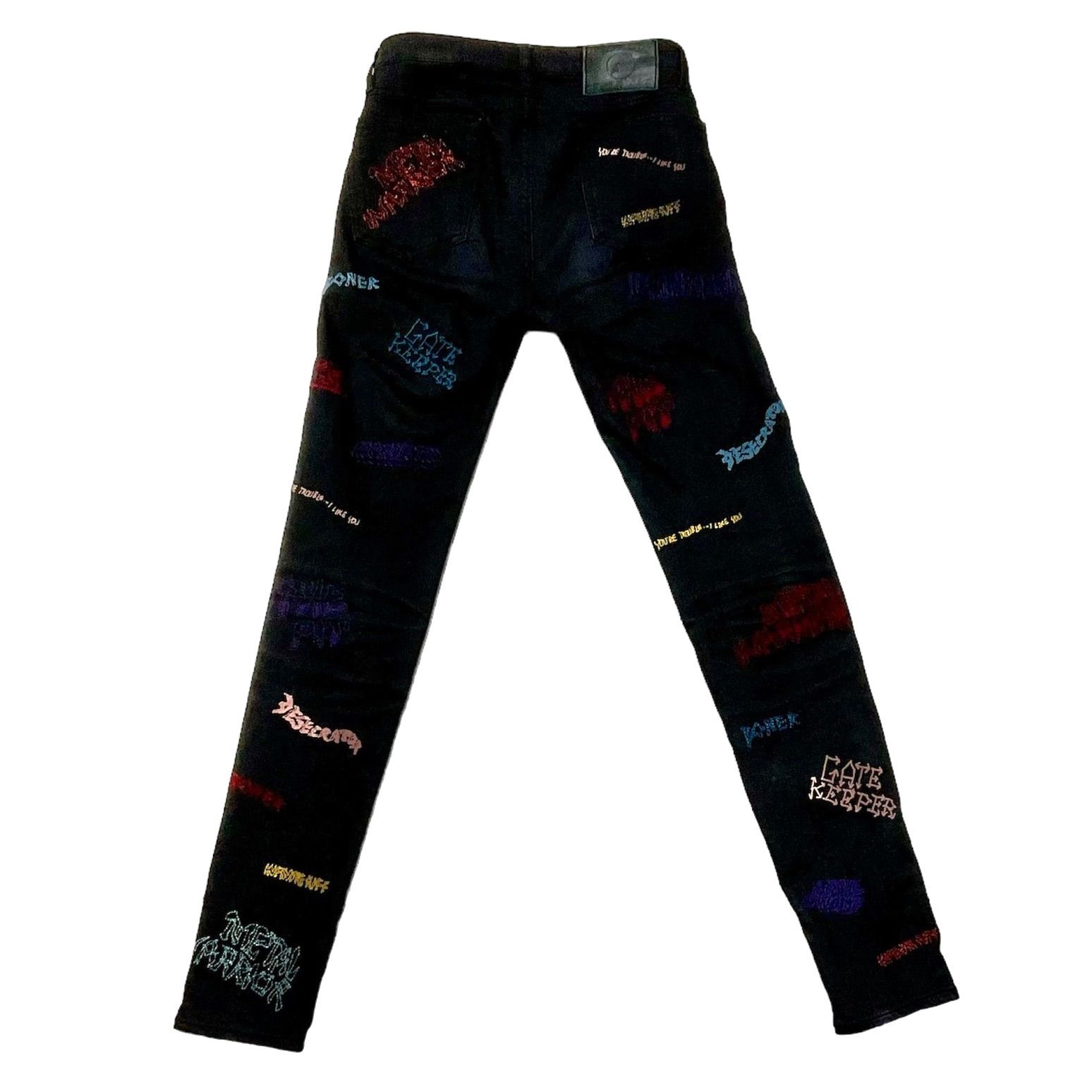 ヒステリックグラマーストレッチスキニーブラックデニム HYSTERIC GLAMOUR - 【人気定番商品】 ブラックデニムスリム