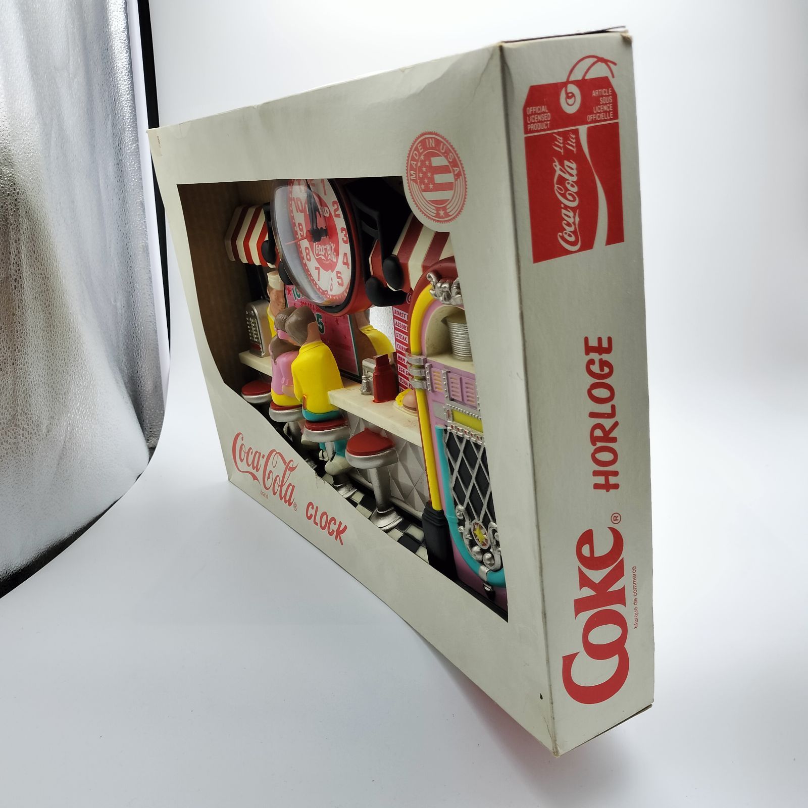 未使用】Coca-Cola コカ・コーラ アメリカンダイナー 掛け時計 53.5 