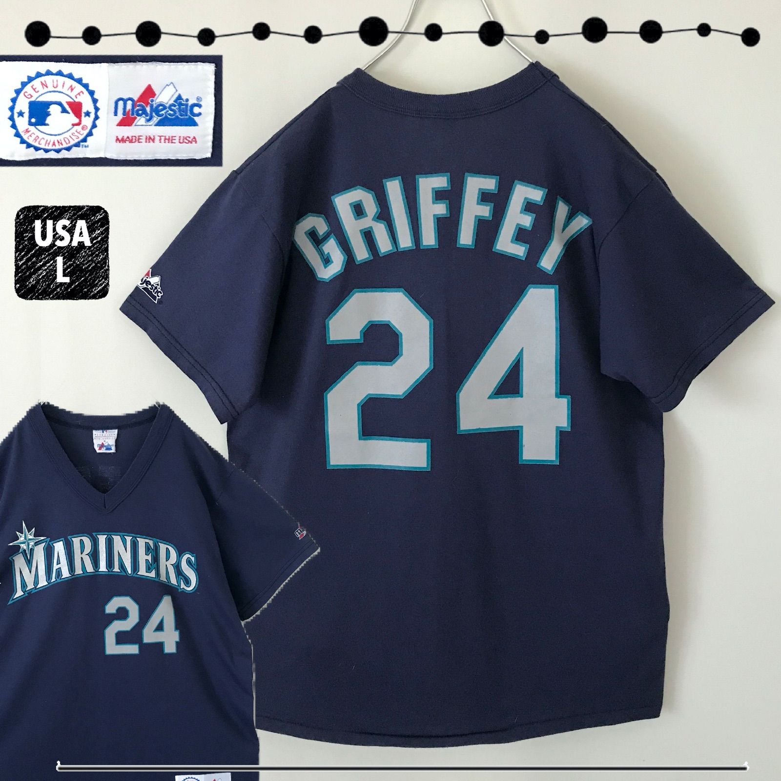 Ken Griffey Jr. ケン•グリフィーJr☆シアトルマリナーズ90sTシャツ