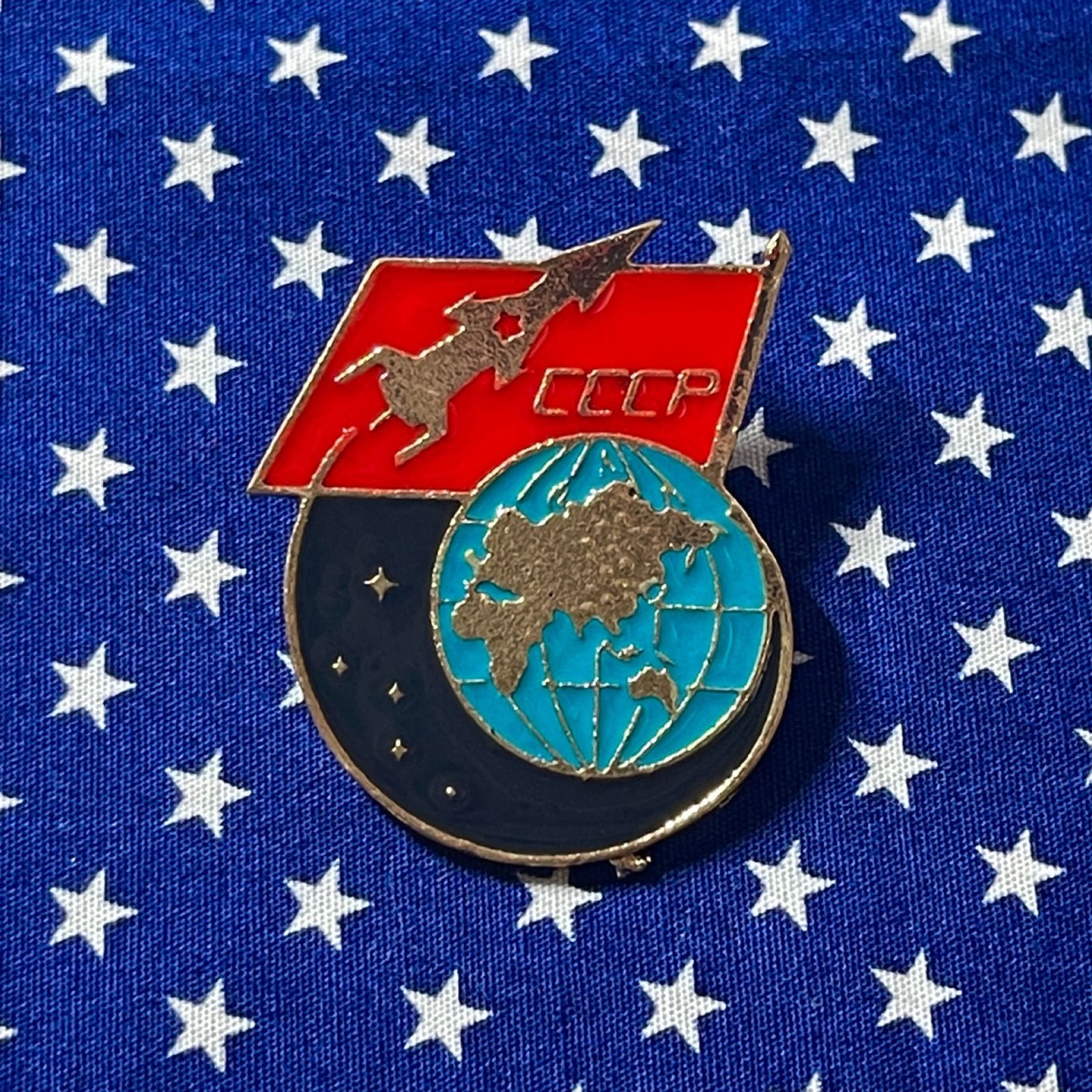 CCCP 地球 宇宙 スペース シャトル ピンバッジ ロケット アース