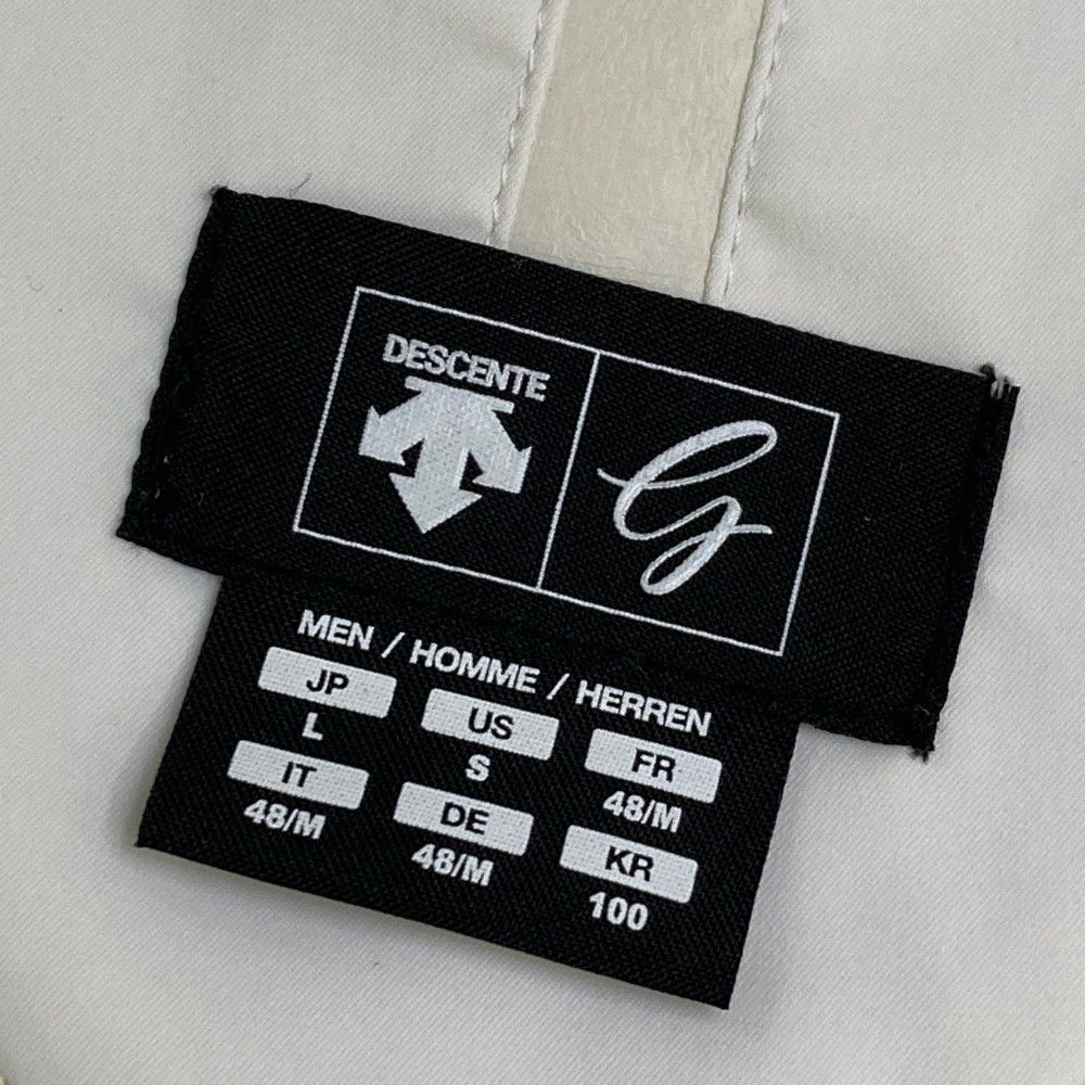 サイズ：L DESCENTE GOLF デサントゴルフ  ジップジャケット  ホワイト系 [240101464022] ゴルフウェア メンズ ストスト サイズ：L DESCENTE GOLF デサントゴルフ ジップジャケット
