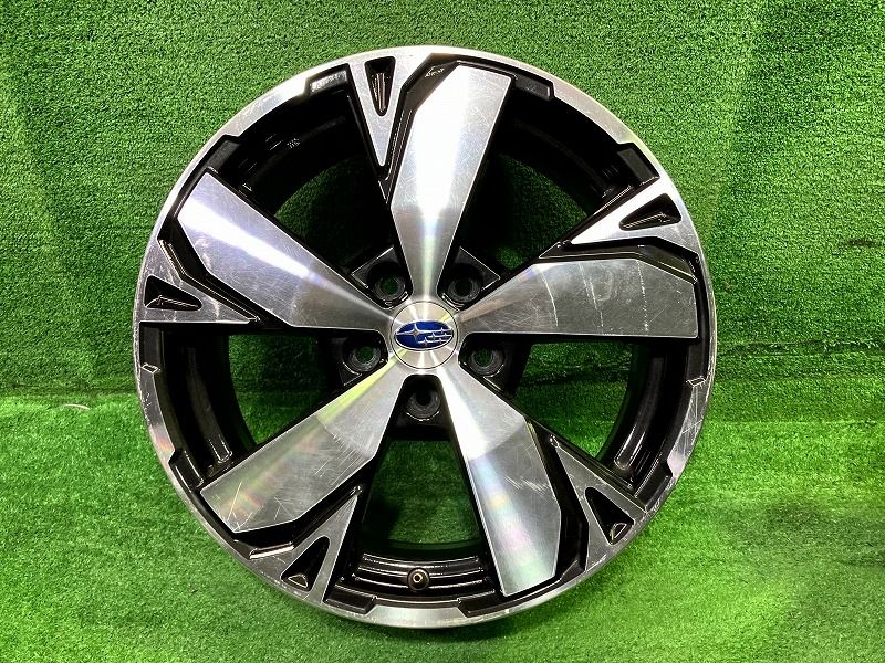 スバル 【美品 超バリ溝】スバル SK9 フォレスター 純正 17in 7J +48