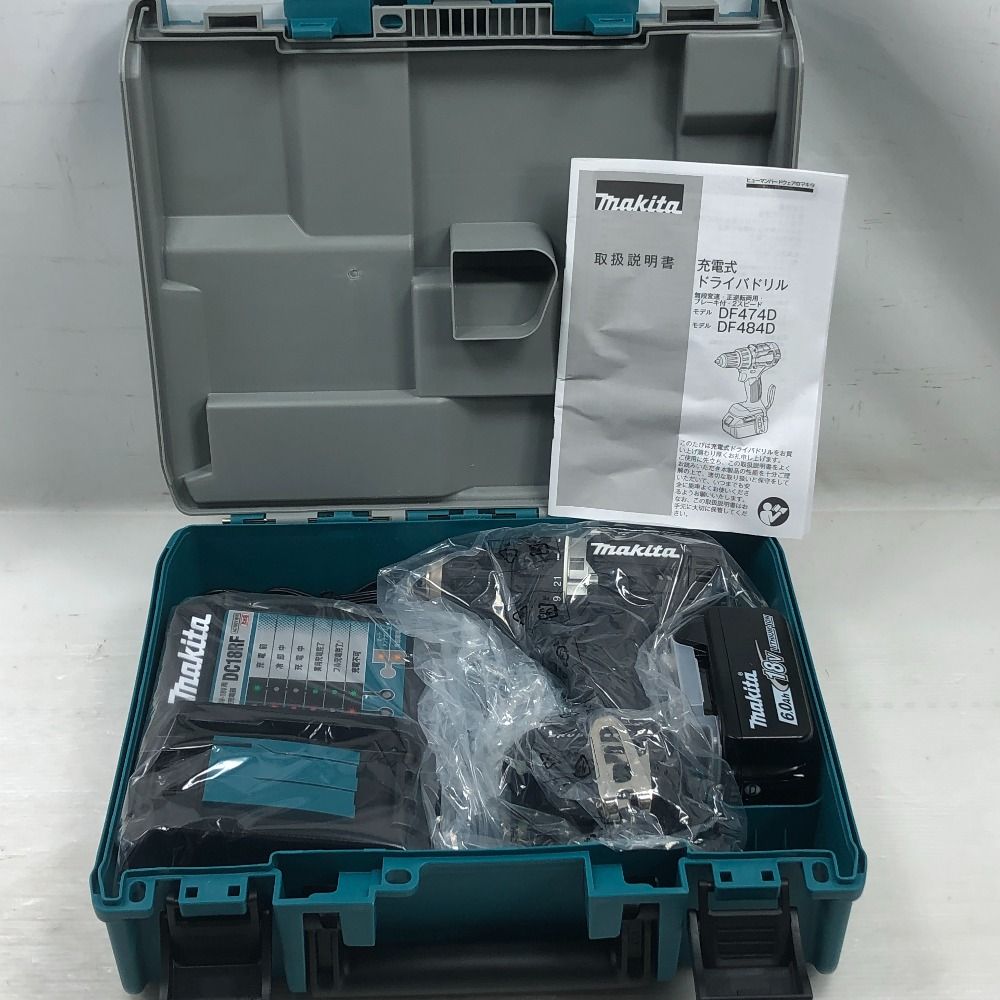 MAKITA マキタ 締め付け工具 ドライバドリル ♥品 S 充電器 充電池1個 ケース付 DF484D ブラック