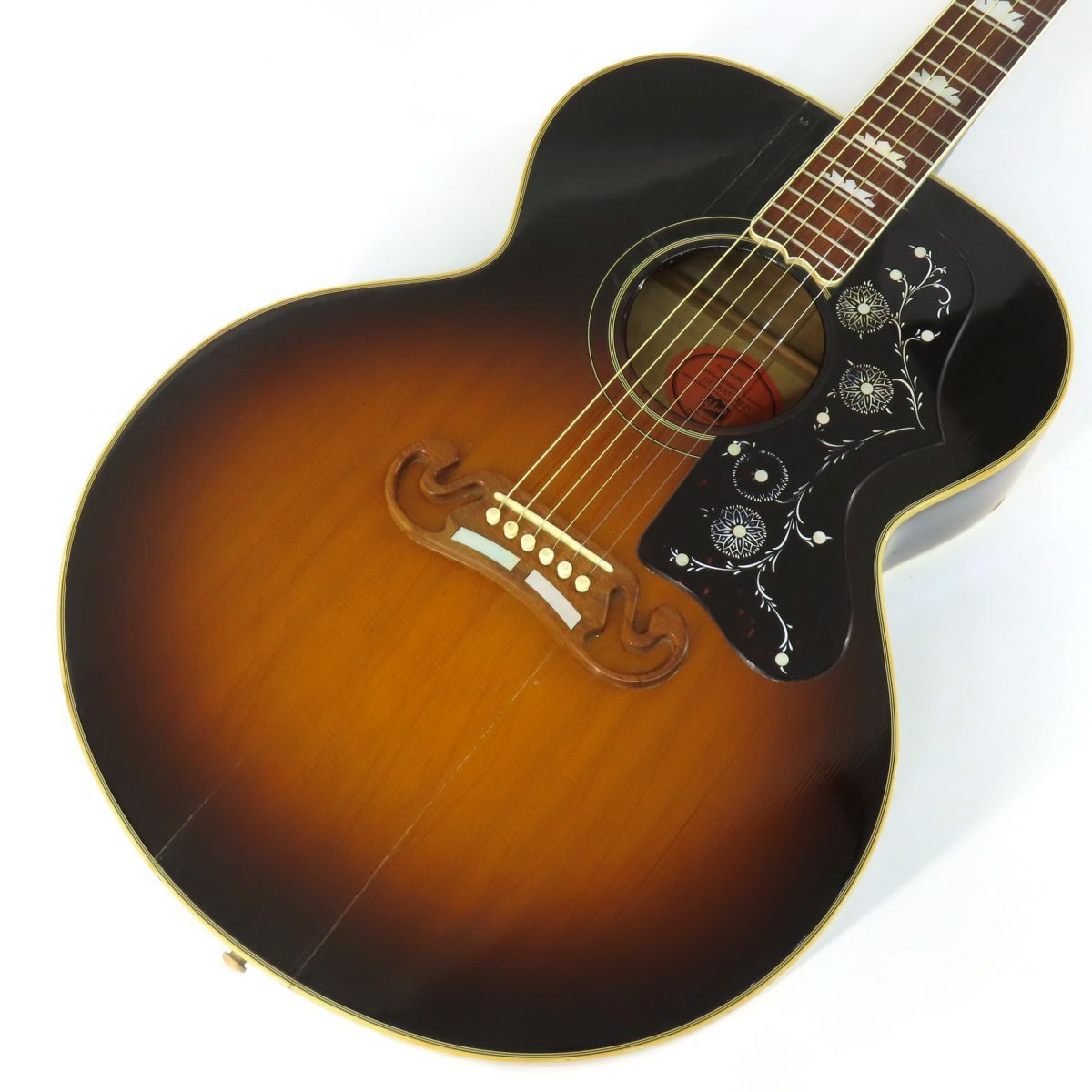 Gibson 風アコースティックギター サンバースト弦高調整済 Gibson ギブソン J-200 サンバースト アコギ アコースティック