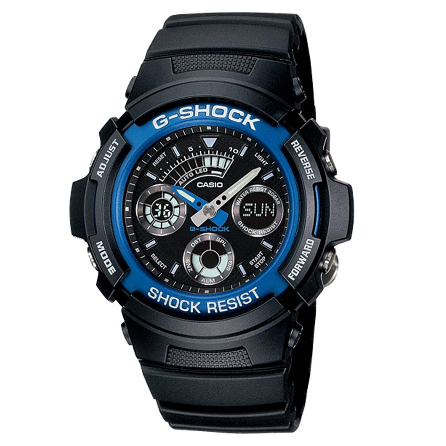 G-SHOCK デジタル腕時計 ブラック/ブルー　メタル G-SHOCK デジタル腕時計 ブラック/ブルー G-SHOCK デジタル腕時計