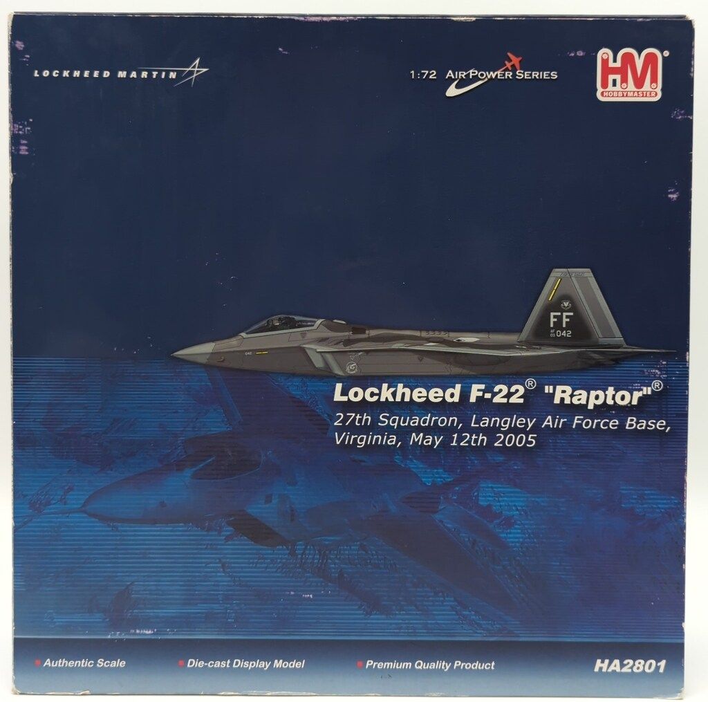 ホビーマスター F-22ラプター アメリカ空軍 第1戦闘航空団 第94戦闘飛行隊 ホビーマスター F-22ラプター アメリカ空軍 第1戦闘航空団 第94
