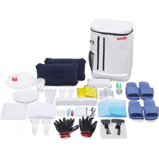 アイリスオーヤマ 防災セット 2人用 35点 BS235 防災士監修 簡易トイレ ウォータータンク 懐中電灯 避難リュック 防災 非常用持ち出し袋