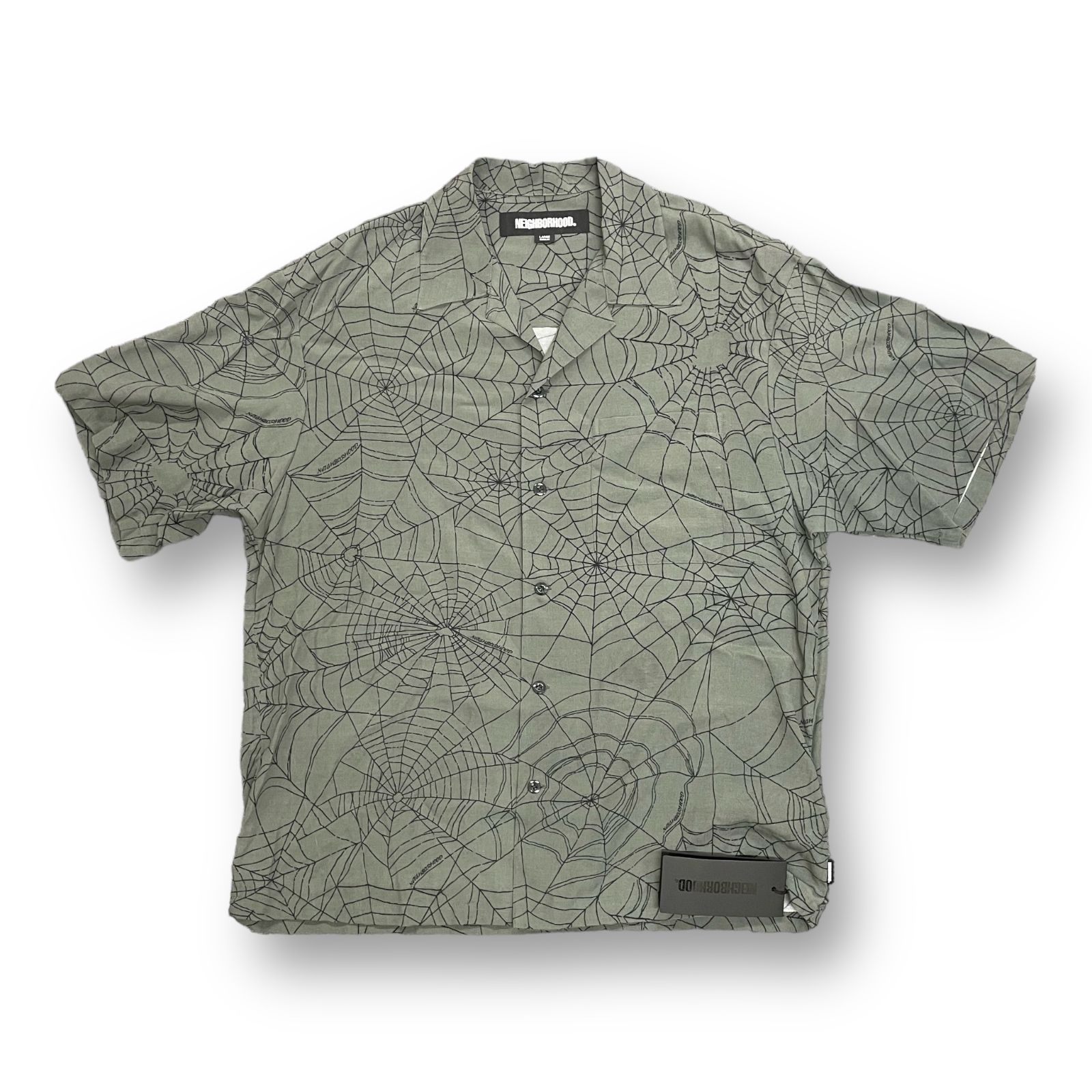 定価25300円 新品 NEIGHBORHOOD 23SS SPIDERWEB HAWAIIAN SHIRT SS