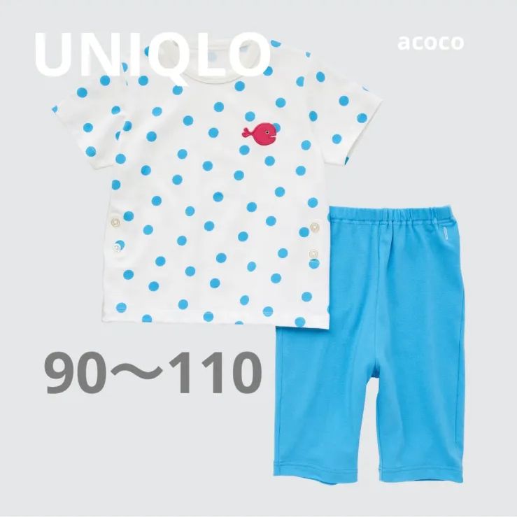 新品】UNIQLO きんぎょがにげた パジャマ 水玉 - メルカリ