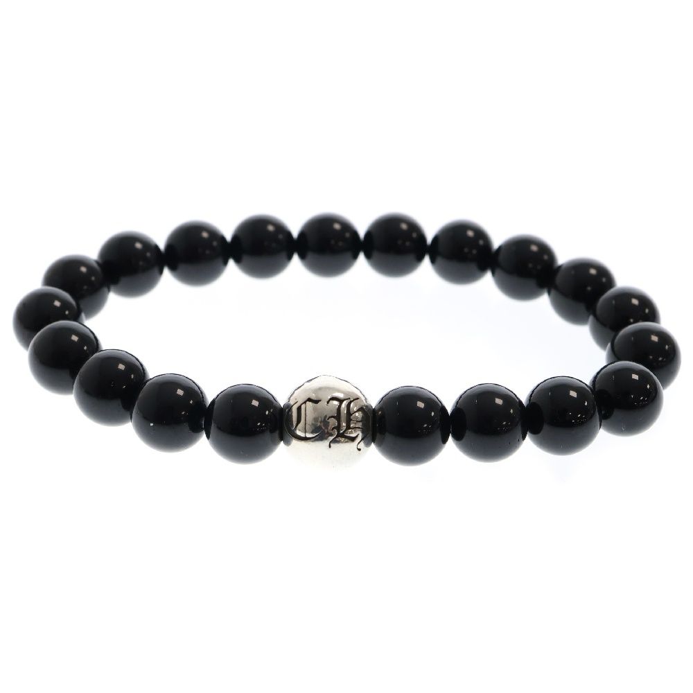 クロムハーツ 10mm BEAD ブレスレット オニキス ビーズ シルバー クロムハーツ 10mm BEAD ブレスレット オニキス ビーズ シルバー