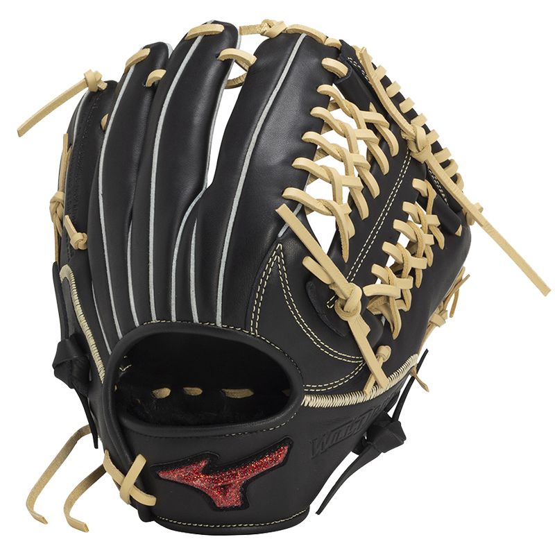 ミズノ MIZUNO 軟式用ウィルドライブ レッド U-Plus 投手×外野 サイズ12 野球 一般 軟式 グラブ グローブ ピッチャー 24 AW