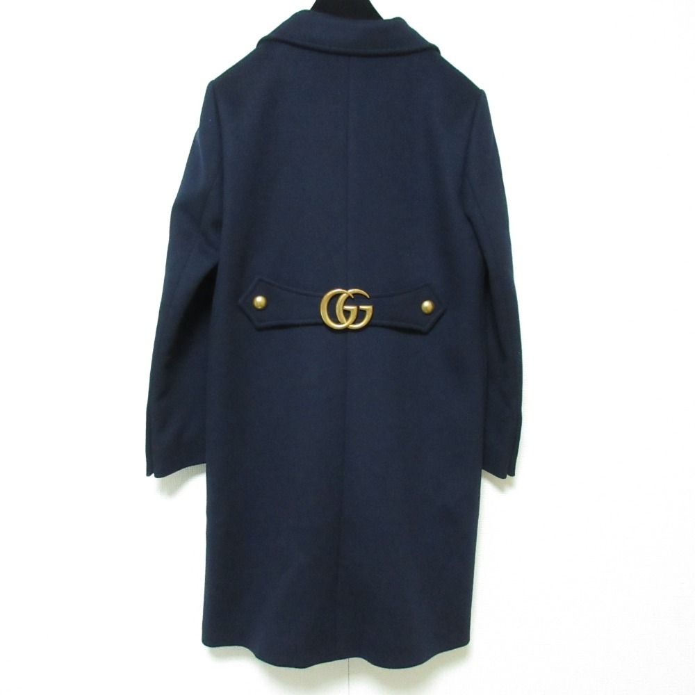GUCCI コートGGマーモントネイビー