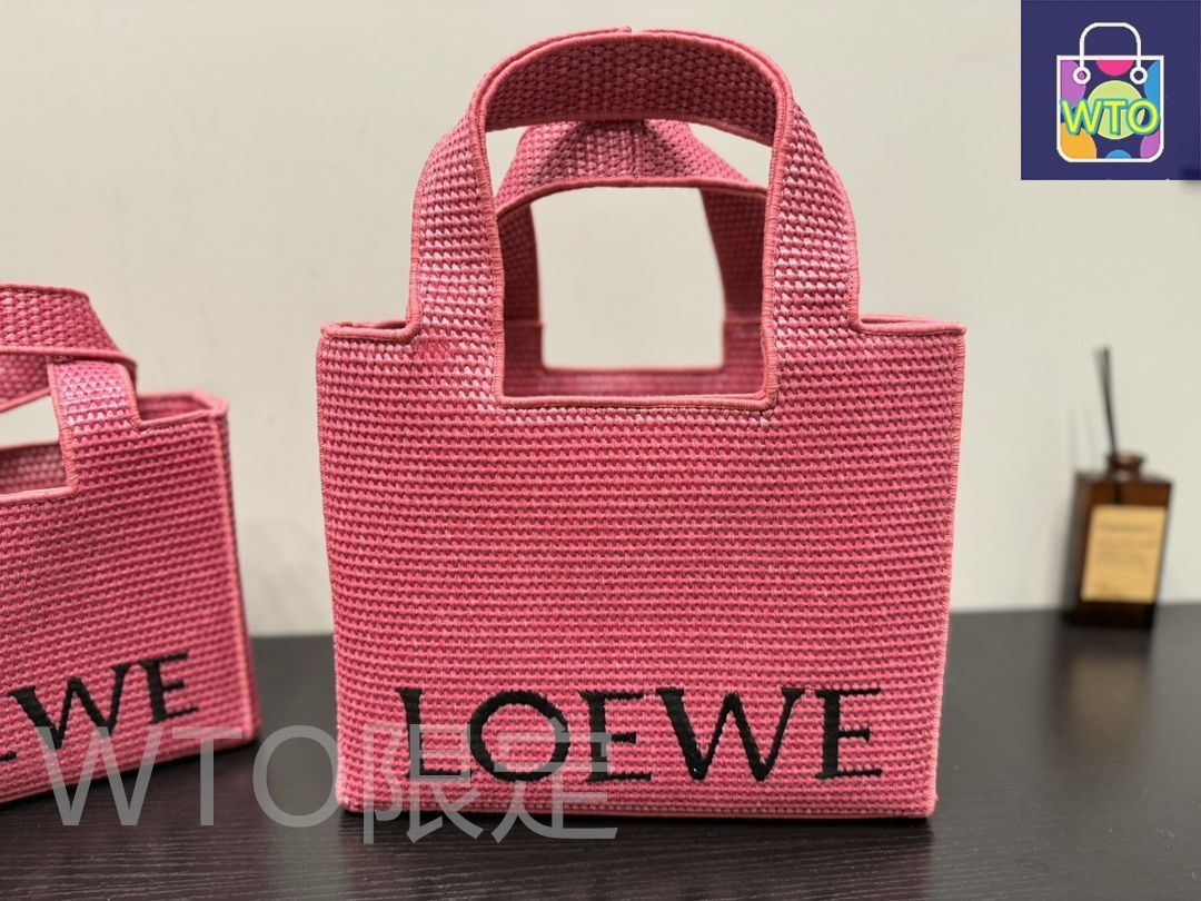  今日 Loewe 意威 Anagram Basket 刺 徽 草 物袋 価格 -WTO輸入1 ハンドバッグ バッグ