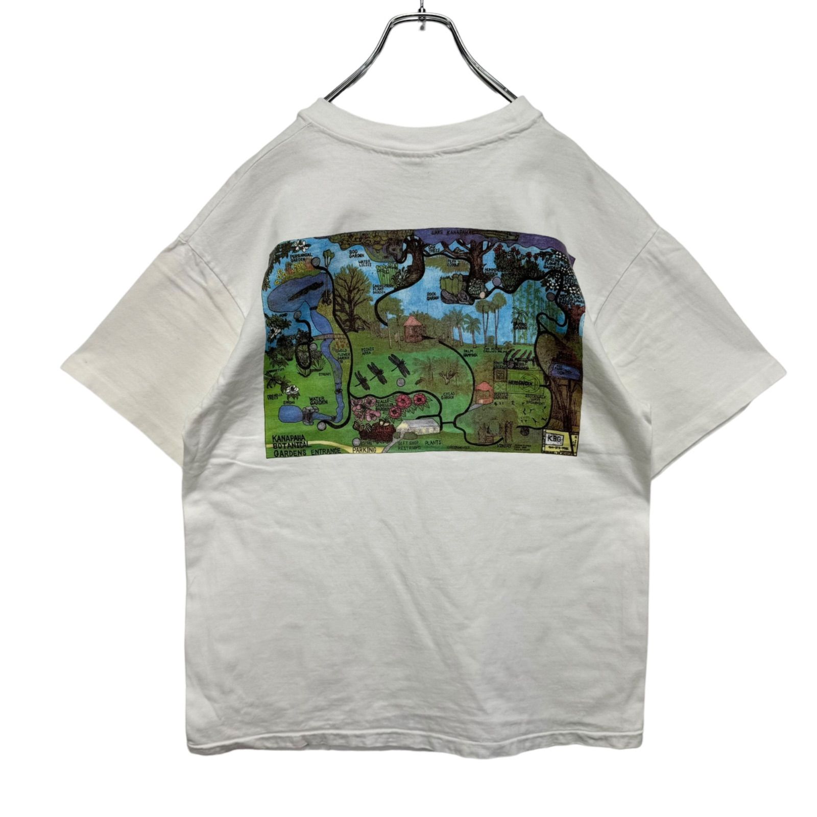 90s vintage USA製 1995 Clelebrating the Ninth Year OPEN HOUSE Kanapaha Botanical Gardens Tシャツ アートT デザインT シングルステッチ ヴィンテージ 古着